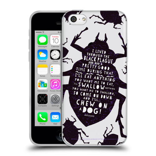 Beetlejuice Graphics Betelgeuse Quote Soft Gel Case for Apple iPhone 5c