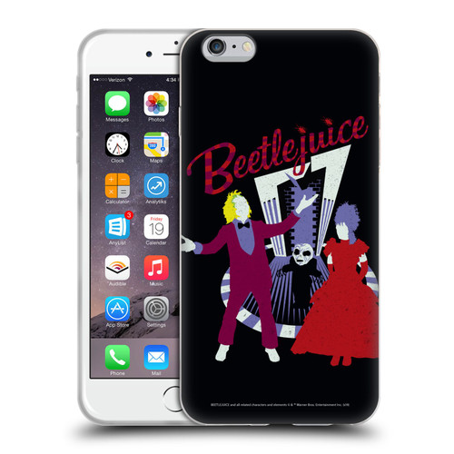 Beetlejuice Graphics Betelgeuse And Lydia Soft Gel Case for Apple iPhone 6 Plus / iPhone 6s Plus