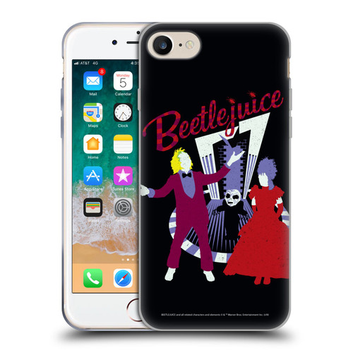 Beetlejuice Graphics Betelgeuse And Lydia Soft Gel Case for Apple iPhone 7 / 8 / SE 2020 & 2022
