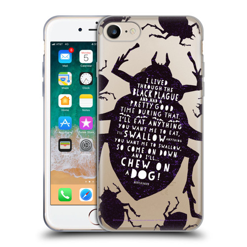 Beetlejuice Graphics Betelgeuse Quote Soft Gel Case for Apple iPhone 7 / 8 / SE 2020 & 2022
