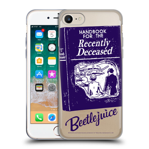 Beetlejuice Graphics Handbook Soft Gel Case for Apple iPhone 7 / 8 / SE 2020 & 2022