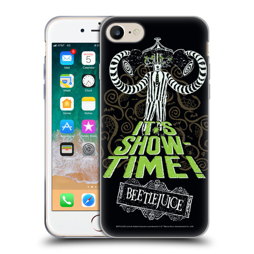 Beetlejuice Graphics Show Time Soft Gel Case for Apple iPhone 7 / 8 / SE 2020 & 2022