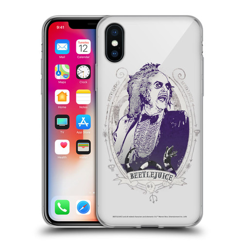 Beetlejuice Graphics Betelgeuse Frame Soft Gel Case for Apple iPhone X / iPhone XS