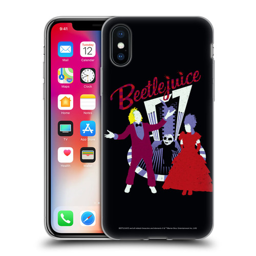 Beetlejuice Graphics Betelgeuse And Lydia Soft Gel Case for Apple iPhone X / iPhone XS