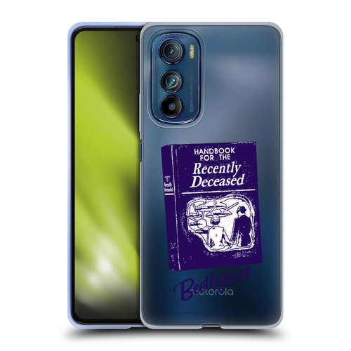 Beetlejuice Graphics Handbook Soft Gel Case for Motorola Edge 30