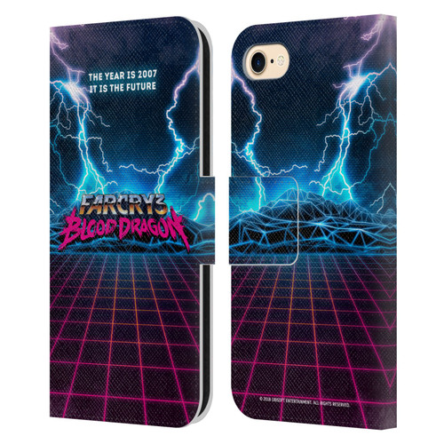 Far Cry 3 Blood Dragon Key Art Logo Leather Book Wallet Case Cover For Apple iPhone 7 / 8 / SE 2020 & 2022