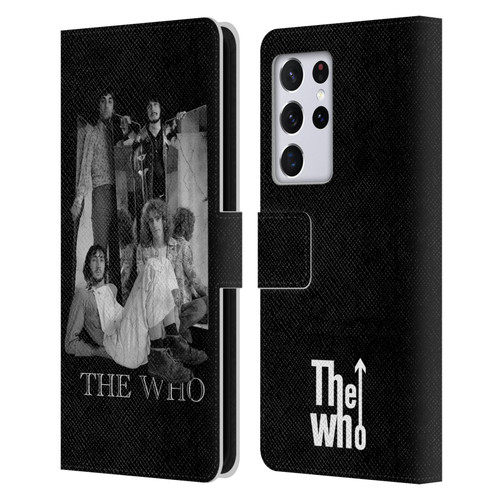The Who Band Art Mirror Mono Distress Leather Book Wallet Case Cover For Samsung Galaxy S21 Ultra 5G