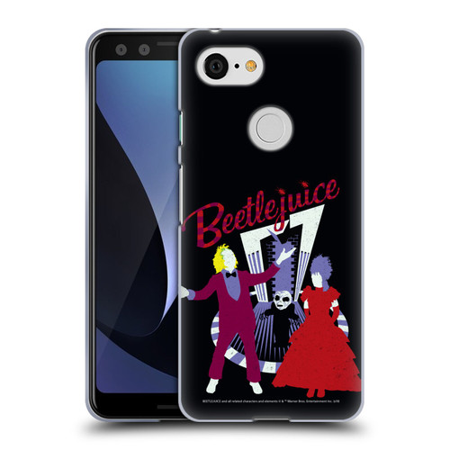 Beetlejuice Graphics Betelgeuse And Lydia Soft Gel Case for Google Pixel 3