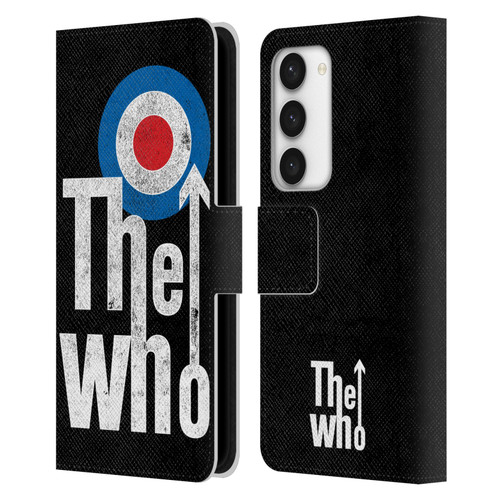 The Who Band Art Classic Target Logo Leather Book Wallet Case Cover For Samsung Galaxy S23 5G