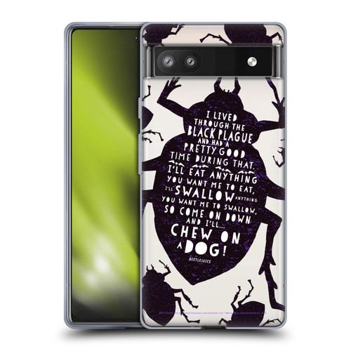 Beetlejuice Graphics Betelgeuse Quote Soft Gel Case for Google Pixel 6a