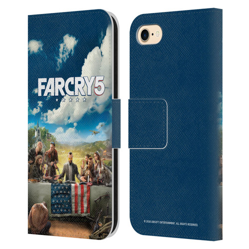 Far Cry 5 Key Art And Logo Main Leather Book Wallet Case Cover For Apple iPhone 7 / 8 / SE 2020 & 2022
