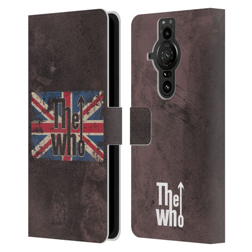 The Who Band Art Union Jack Distressed Look Leather Book Wallet Case Cover For Sony Xperia Pro-I