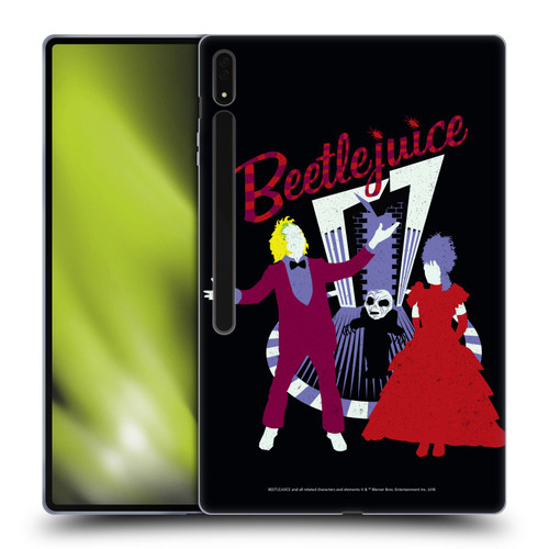 Beetlejuice Graphics Betelgeuse And Lydia Soft Gel Case for Samsung Galaxy Tab S8 Ultra