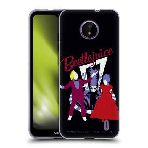 Beetlejuice Graphics Betelgeuse And Lydia Soft Gel Case for Nokia C10 / C20