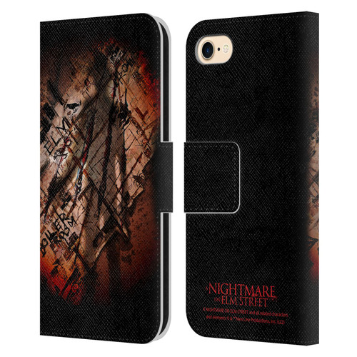 A Nightmare On Elm Street (2010) Graphics Freddy Boiler Room Leather Book Wallet Case Cover For Apple iPhone 7 / 8 / SE 2020 & 2022