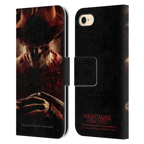 A Nightmare On Elm Street (2010) Graphics Freddy Key Art Leather Book Wallet Case Cover For Apple iPhone 7 / 8 / SE 2020 & 2022