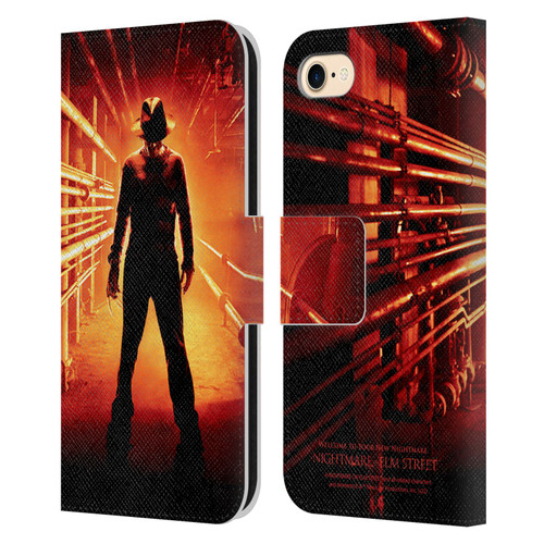 A Nightmare On Elm Street (2010) Graphics Freddy Poster Leather Book Wallet Case Cover For Apple iPhone 7 / 8 / SE 2020 & 2022