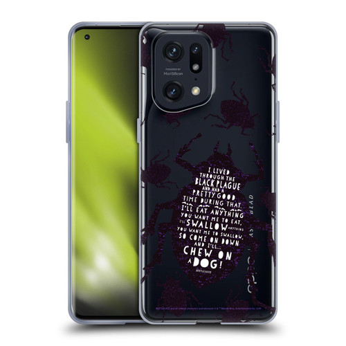 Beetlejuice Graphics Betelgeuse Quote Soft Gel Case for OPPO Find X5 Pro