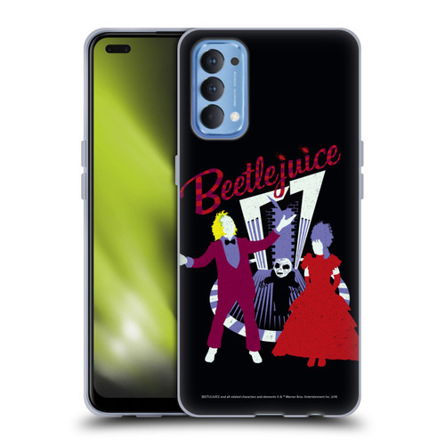 Beetlejuice Graphics Betelgeuse And Lydia Soft Gel Case for OPPO Reno 4 5G