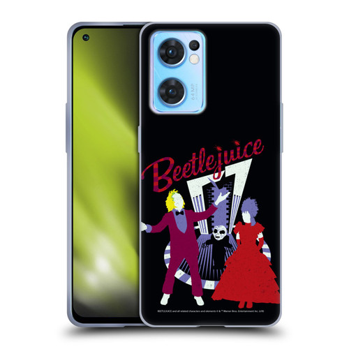 Beetlejuice Graphics Betelgeuse And Lydia Soft Gel Case for OPPO Reno7 5G / Find X5 Lite