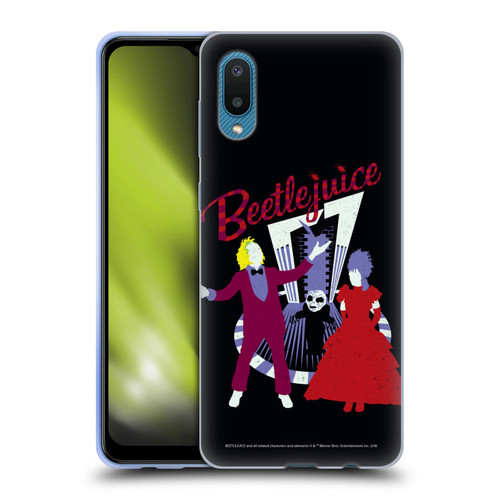 Beetlejuice Graphics Betelgeuse And Lydia Soft Gel Case for Samsung Galaxy A02/M02 (2021)