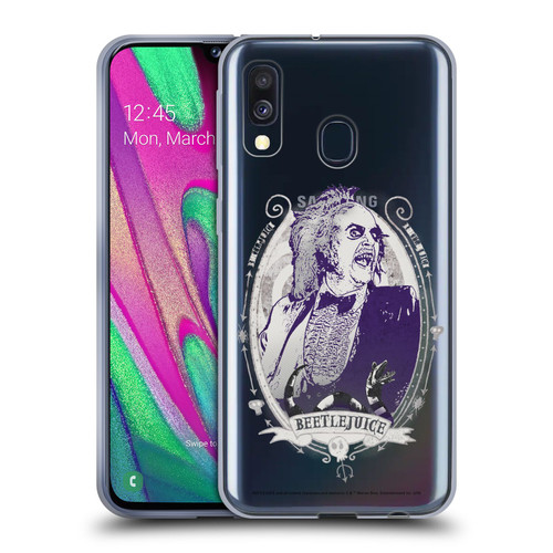 Beetlejuice Graphics Betelgeuse Frame Soft Gel Case for Samsung Galaxy A40 (2019)