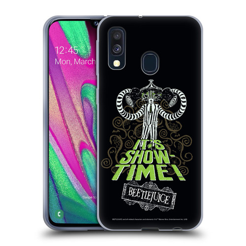 Beetlejuice Graphics Show Time Soft Gel Case for Samsung Galaxy A40 (2019)
