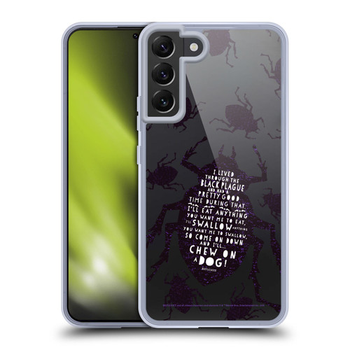 Beetlejuice Graphics Betelgeuse Quote Soft Gel Case for Samsung Galaxy S22+ 5G