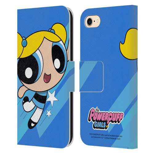 The Powerpuff Girls Graphics Bubbles Leather Book Wallet Case Cover For Apple iPhone 7 / 8 / SE 2020 & 2022
