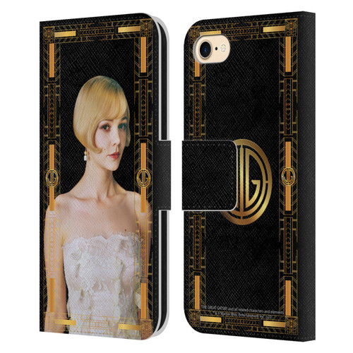 The Great Gatsby Graphics Daisy Leather Book Wallet Case Cover For Apple iPhone 7 / 8 / SE 2020 & 2022