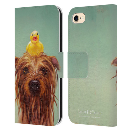 Lucia Heffernan Art Bath Time Leather Book Wallet Case Cover For Apple iPhone 7 / 8 / SE 2020 & 2022