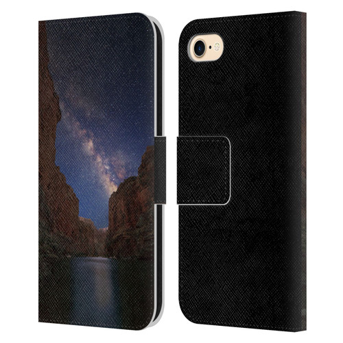 Royce Bair Nightscapes Grand Canyon Leather Book Wallet Case Cover For Apple iPhone 7 / 8 / SE 2020 & 2022