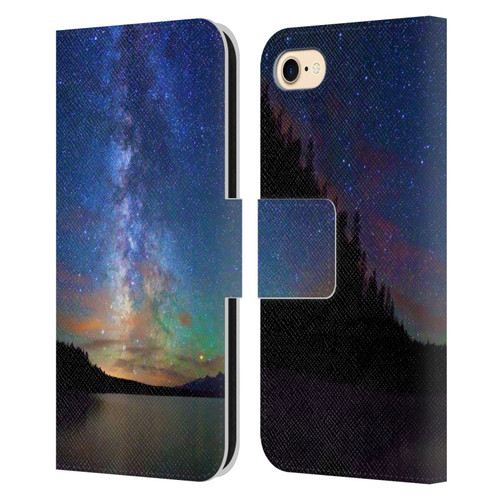 Royce Bair Nightscapes Jackson Lake Leather Book Wallet Case Cover For Apple iPhone 7 / 8 / SE 2020 & 2022