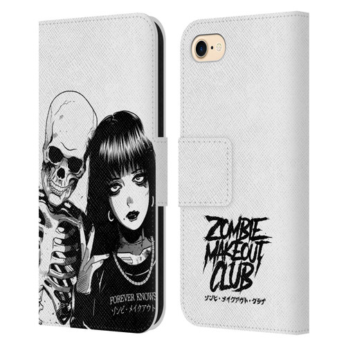 Zombie Makeout Club Art Forever Knows Best Leather Book Wallet Case Cover For Apple iPhone 7 / 8 / SE 2020 & 2022
