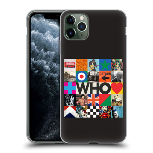 The Who 2019 Album Square Collage Soft Gel Case for Apple iPhone 11 Pro Max