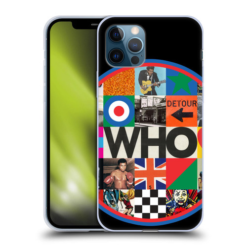 The Who 2019 Album Collage Circle Soft Gel Case for Apple iPhone 12 / iPhone 12 Pro