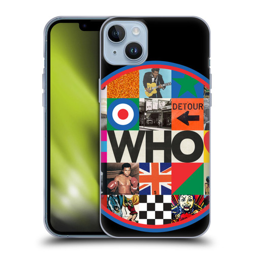 The Who 2019 Album Collage Circle Soft Gel Case for Apple iPhone 14 Plus