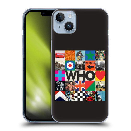 The Who 2019 Album Square Collage Soft Gel Case for Apple iPhone 14 Plus