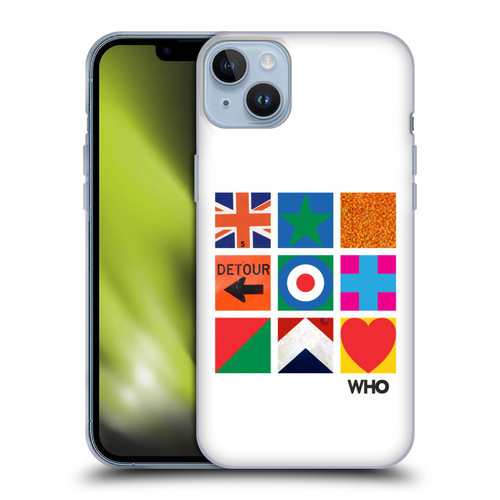 The Who 2019 Album Symbols Grid Soft Gel Case for Apple iPhone 14 Plus