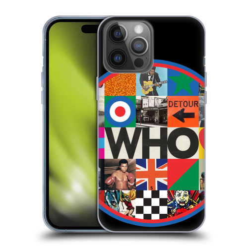 The Who 2019 Album Collage Circle Soft Gel Case for Apple iPhone 14 Pro Max