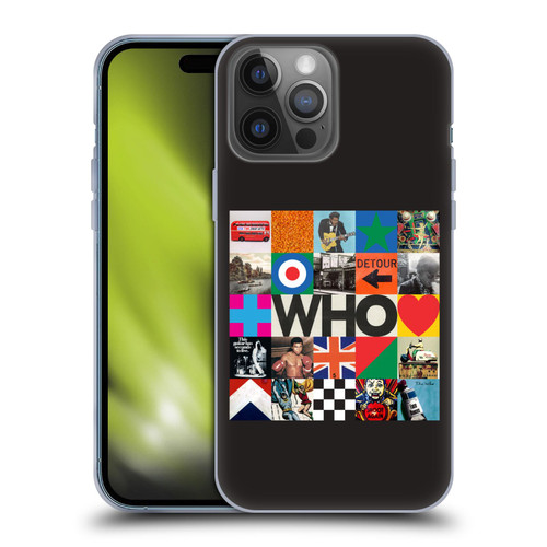 The Who 2019 Album Square Collage Soft Gel Case for Apple iPhone 14 Pro Max
