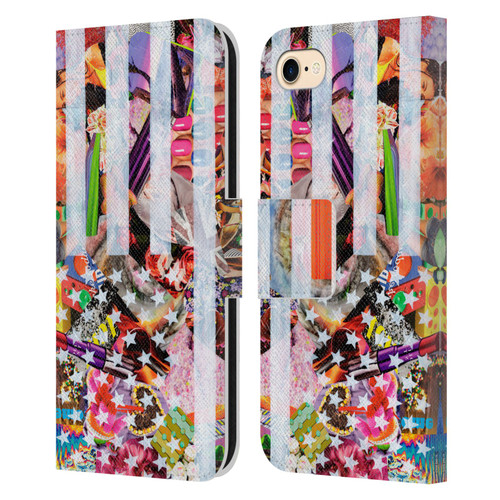 Artpoptart Flags Murican Leather Book Wallet Case Cover For Apple iPhone 7 / 8 / SE 2020 & 2022