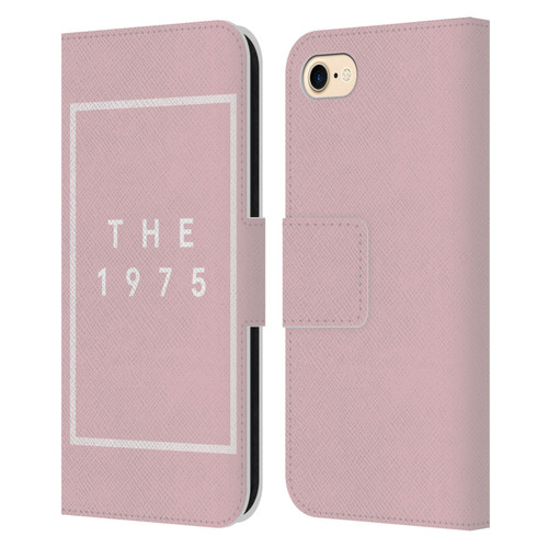 The 1975 Key Art Logo Pink Leather Book Wallet Case Cover For Apple iPhone 7 / 8 / SE 2020 & 2022