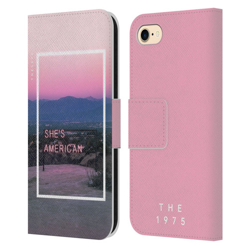 The 1975 Songs She's American Leather Book Wallet Case Cover For Apple iPhone 7 / 8 / SE 2020 & 2022