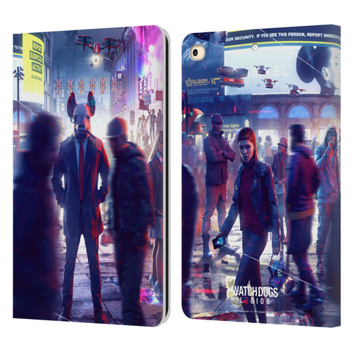 Watch Dogs Legion Artworks Winston City Leather Book Wallet Case Cover For Apple iPad 9.7 2017 / iPad 9.7 2018