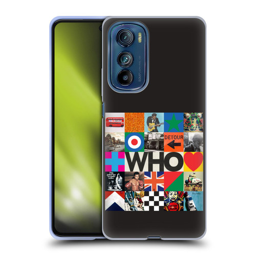 The Who 2019 Album Square Collage Soft Gel Case for Motorola Edge 30