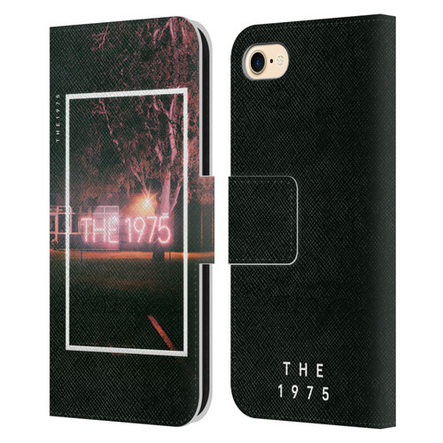 The 1975 Songs Neon Sign Logo Leather Book Wallet Case Cover For Apple iPhone 7 / 8 / SE 2020 & 2022
