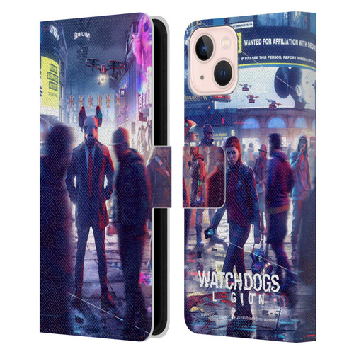 Watch Dogs Legion Artworks Winston City Leather Book Wallet Case Cover For Apple iPhone 13