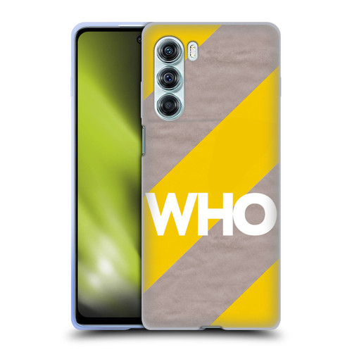 The Who 2019 Album Yellow Diagonal Stripes Soft Gel Case for Motorola Edge S30 / Moto G200 5G