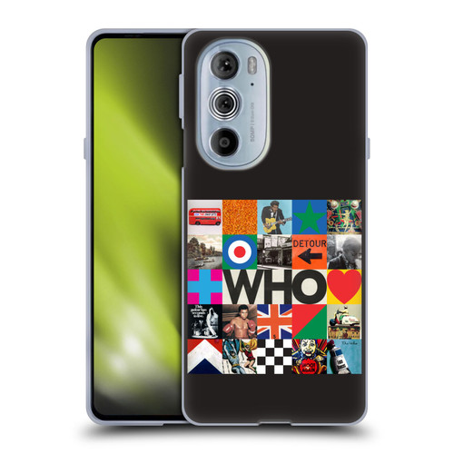 The Who 2019 Album Square Collage Soft Gel Case for Motorola Edge X30